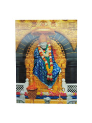 SHINDE EXPORTS Saibaba 3D Photo Poster with Amazing Embossing Effect 8x11 inches