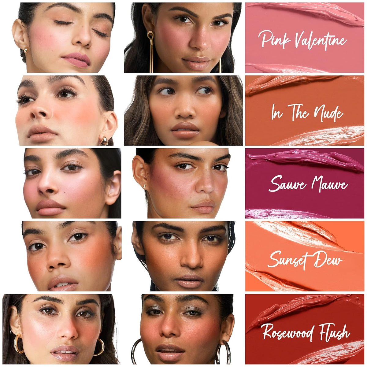 INSIGHT Professional Air Blush (7.5 g) Shade - Sunset Dew | Ultra-Lightweight Cream Blush for Natural Glow, Smooth Blend & Radiant Finish (Pack of 2)