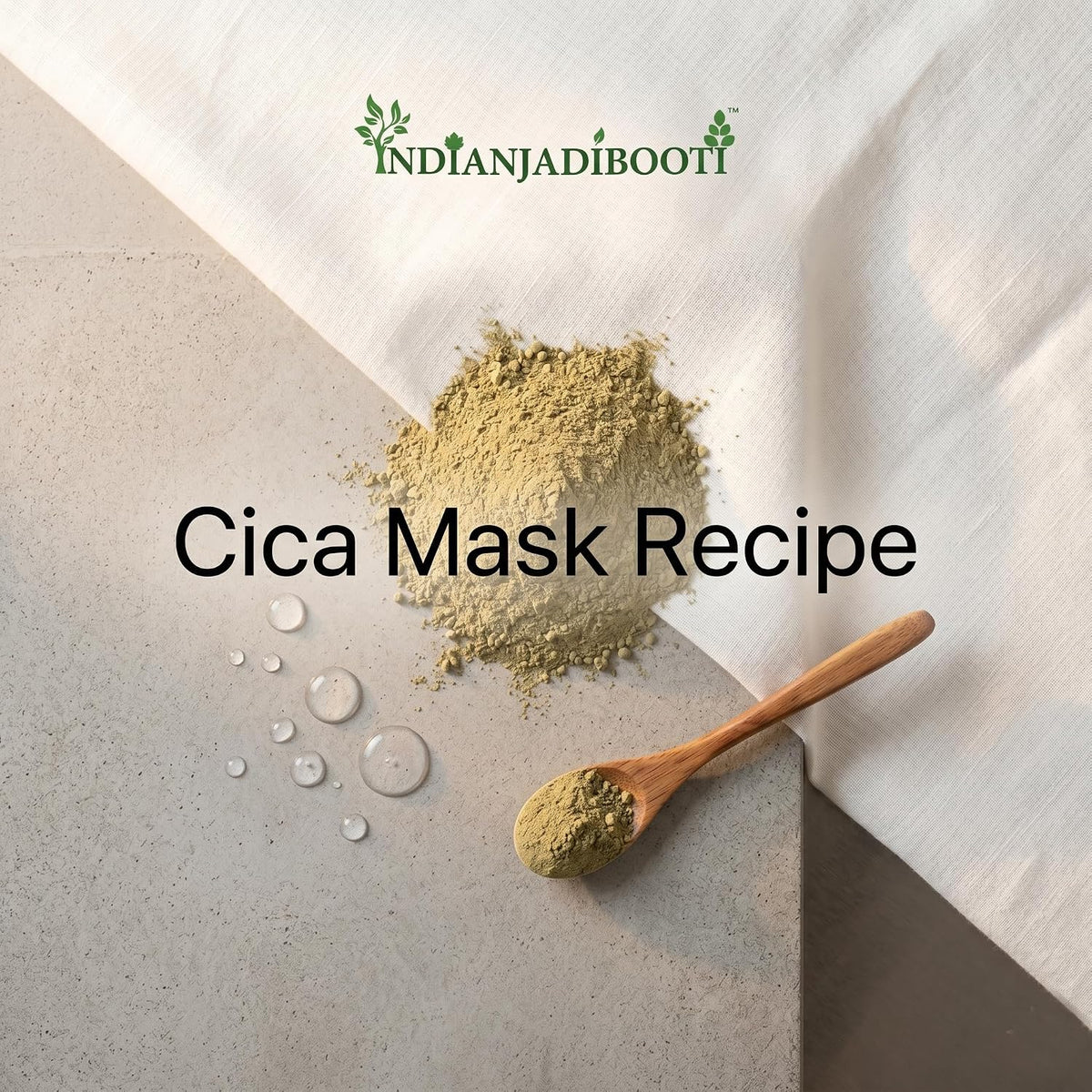 IndianJadiBooti Pure Centella Asiatica Powder (Gotu Kola) | Raw Mandukaparni Herb for DIY Cica Face Mask, Skin Elasticity & Cognitive Wellness | Skin Treatment Mask for Skincare & Hair Care (50g)