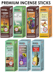 Parag Fragrances Herbal 4 in 1 Incense Sticks/Agarbatti Real Essential Oils (Pack of 4 X 110 Gm/Total 440 Gm) 24 Hours Fragrance Lasting Agarbatti for Pooja/Worship and Home Fragrance