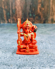 SHINDE EXPORTS Small Size Marble Hanuman Idol murti for car Dashboard Home puja (Sitting Hanuman)