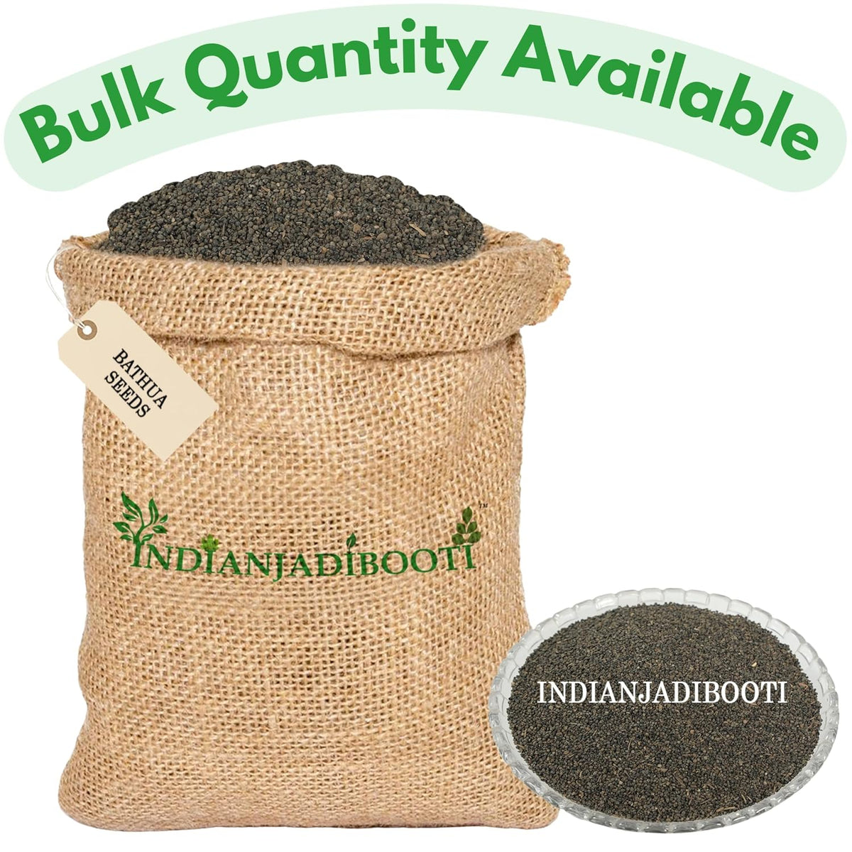 IndianJadiBooti Pure Bathua Seeds (Chenopodium Album) | Raw Ancient Super-Seed for Digestive Comfort, Plant-Based Nutrition & Renal Wellness3 Packs of 900 Grams