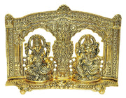 KridayKraft Laxmi Ganesh Idol Showpiece Metal Lakshmi Ganesh Statue Diwali Home Decoration Items Lakshmi Ganesh for Diwali puja