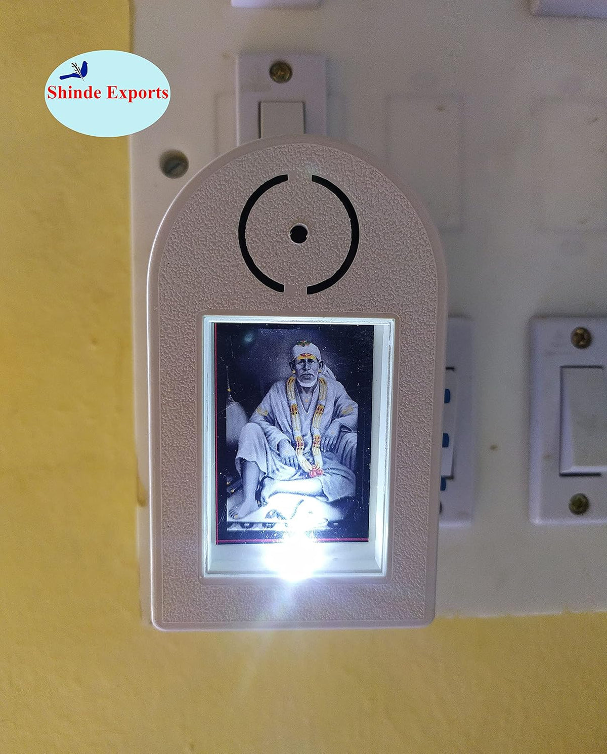 SHINDE EXPORTS Shirdi Saibaba mantra chanting machine box with 21 mantras for meditation pooja worship (DESIGN 8)