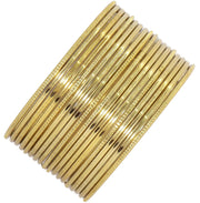 NMII Non-Precious Metal Base Metal with Cutting Pattern worked Glossy Finished Plain Bangle Set For Women and Girls
