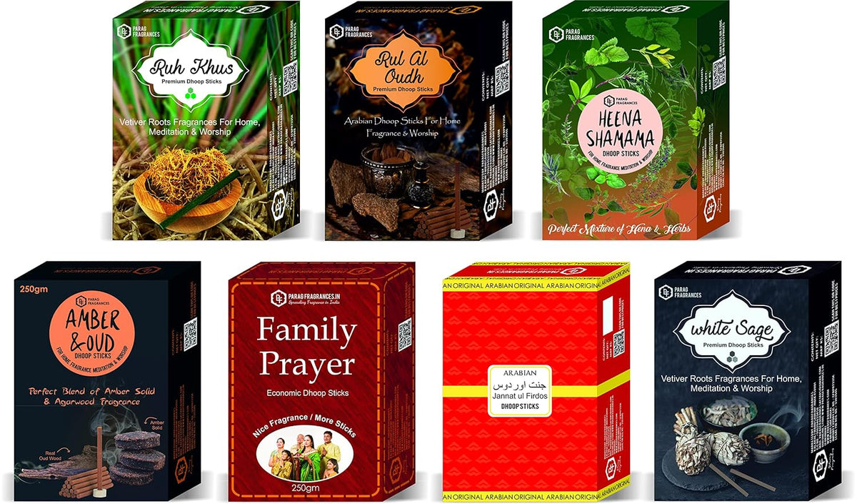 Parag Fragrances Arabian Dhoop Sticks for Home Fragrance & Pooja (Ruh Al Oud)