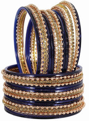 NMII Non-Precious Metal Base Metal With Zircon Gemstone and Linked With Ball Chain and Plane Bangles Set For Women and Girls
