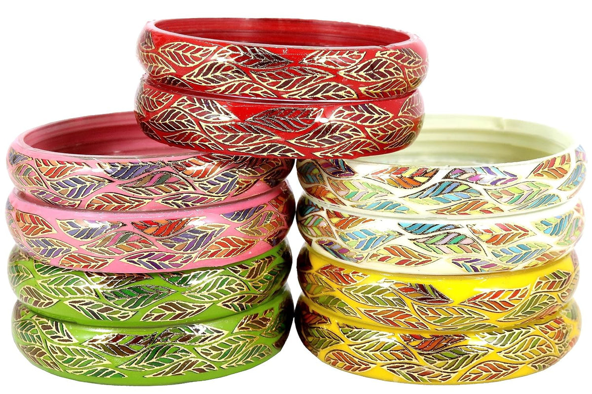 NMII Glass Bangle Set for Women