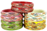 NMII Glass Bangle Set for Women
