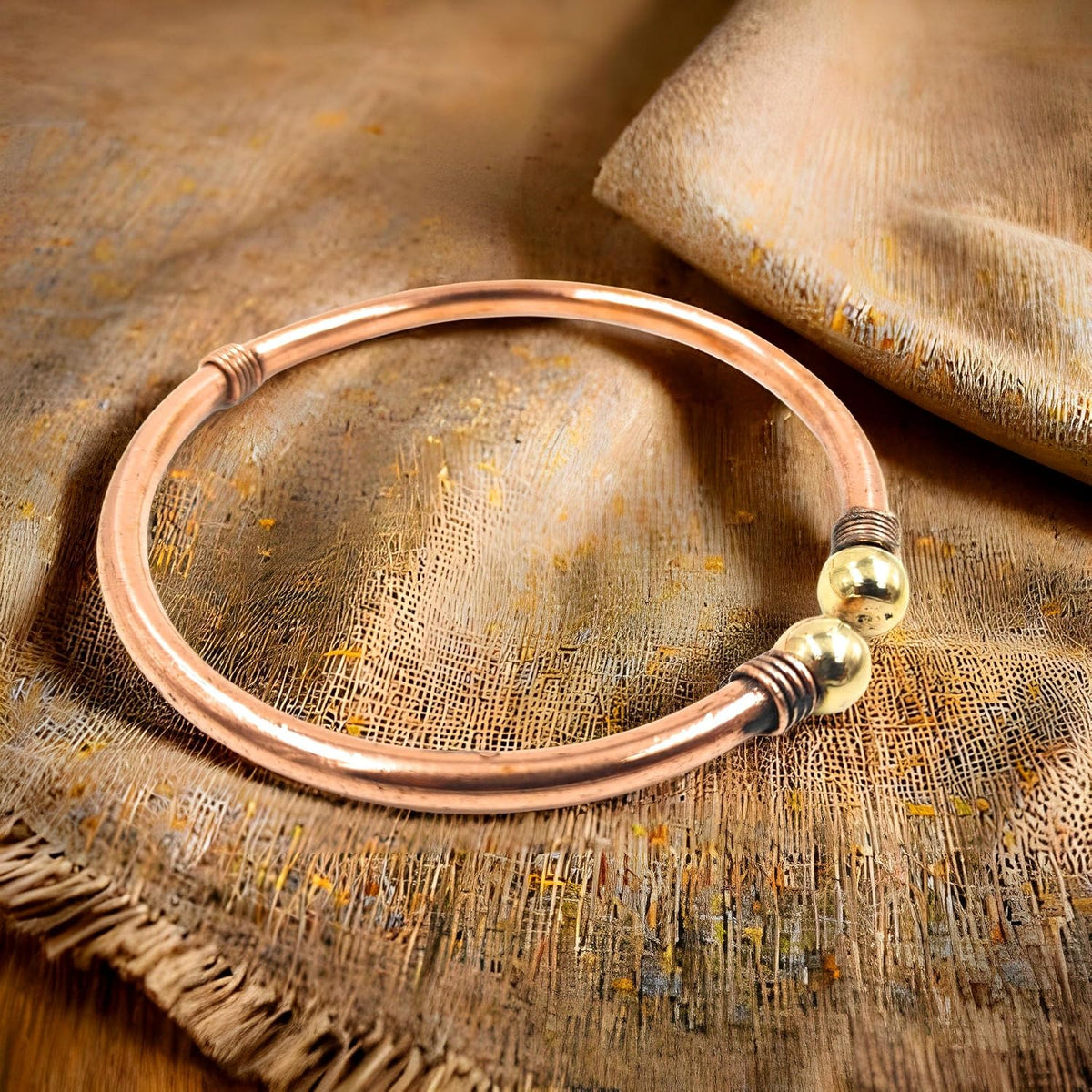 SHINDE EXPORTS adjustable pure copper leg anklet bracelet kada for men and women indian jewelry