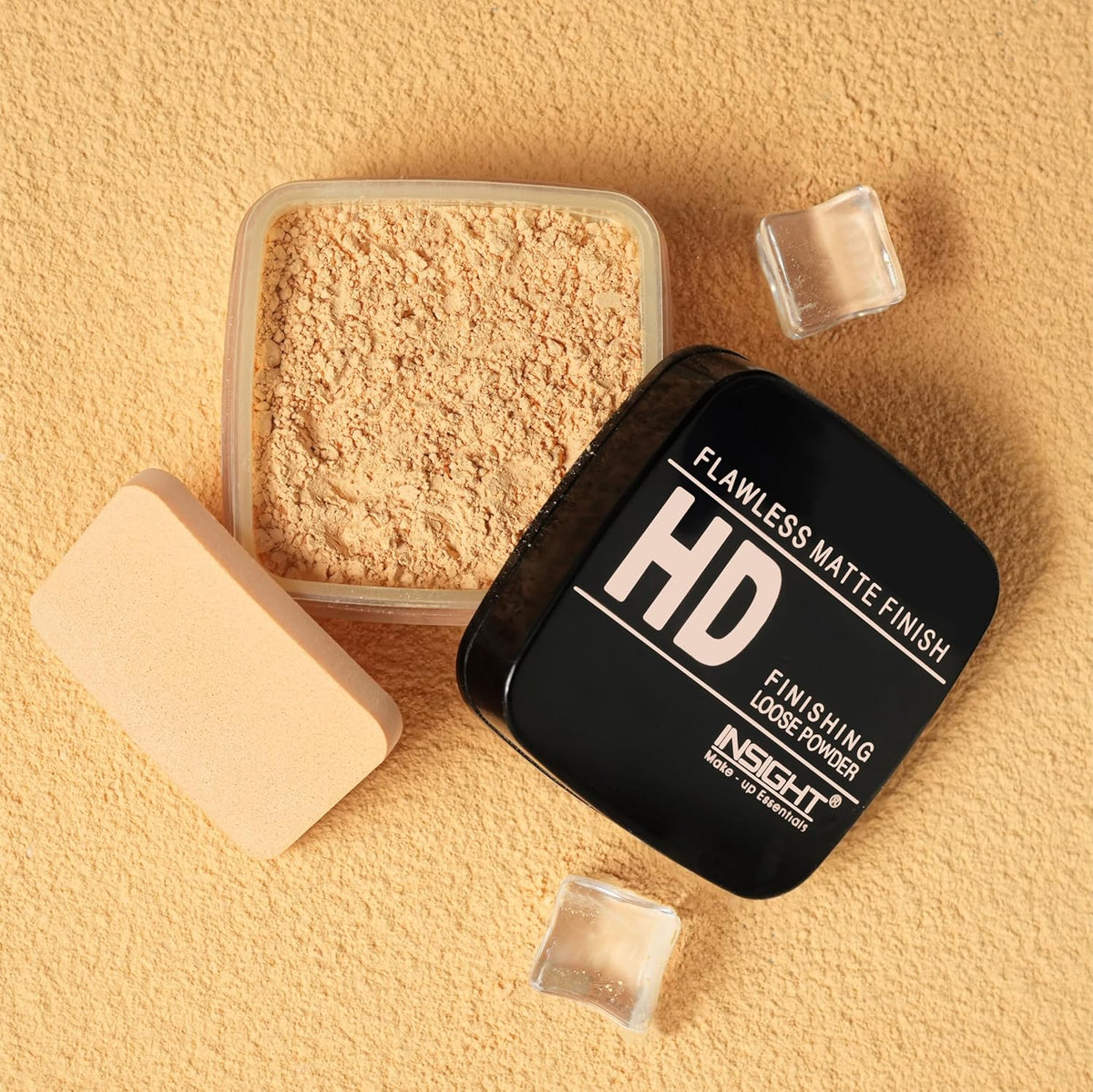 INSIGHT HD Finishing Loose Powder|Matte Finish|Silky Texture| Long-Lasting | Lightweight |Controls Oil & Sebum | Blurs Pores & Fine Lines|Suitable for All Skin|Honey-30g