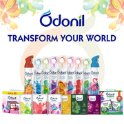 Odonil Room Air Freshener Spray - 440ml Combo (Pack of 2, 220ml each) | Sandal Bouquet & Citrus Fresh | Nature Inspired Fragrance for Home & Office | Long Lasting Fragrance