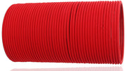 NMII Non-Precious Metal with Base Metal and Zig Zag Pattern Matte Finished Traditional Bangle Set For Women and Girls