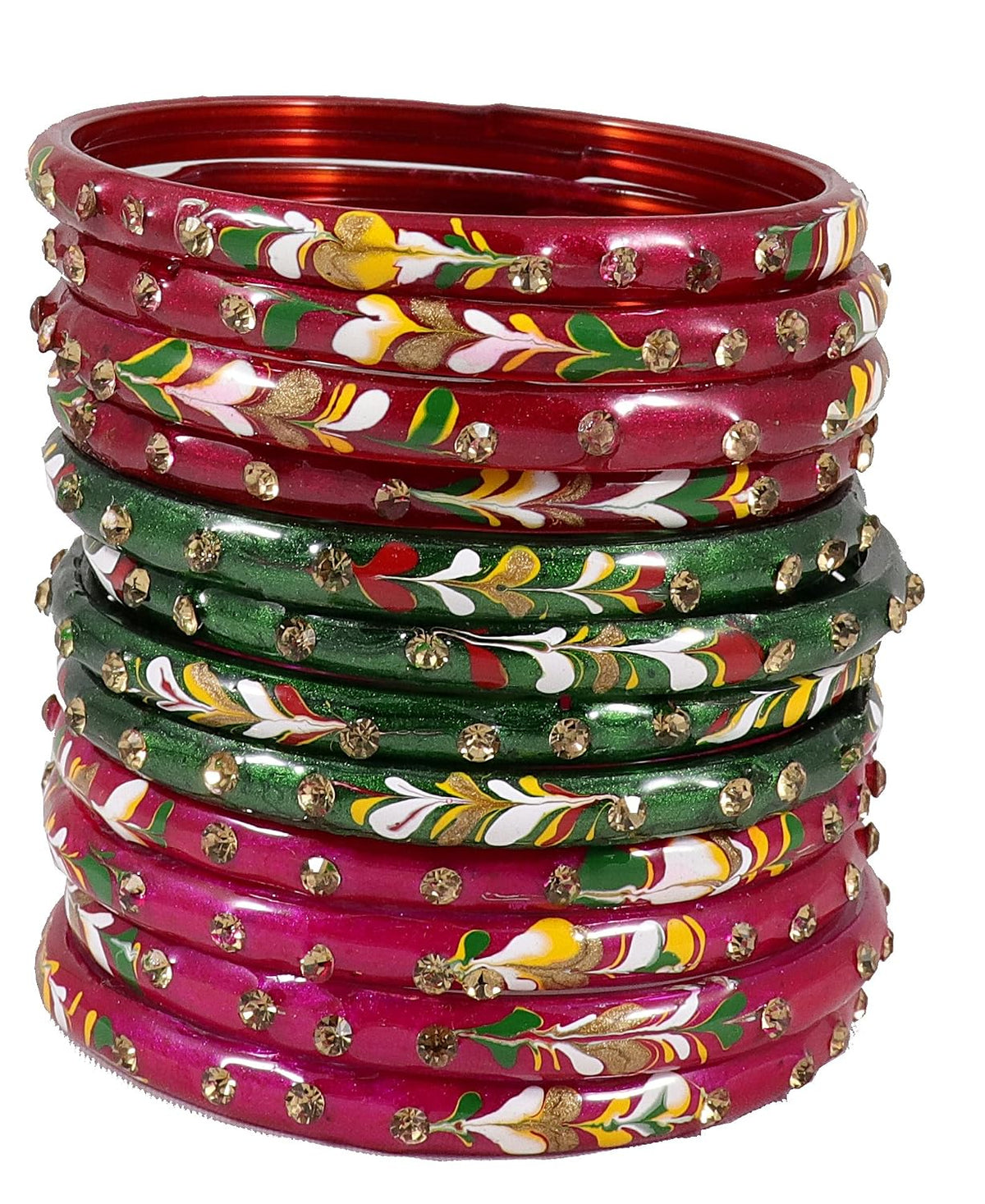 NMII Bangle Set for Women (Multi-Colour)