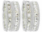 NMII Stylish Metal with AD Diamond Bangles Kada Set For Women & Girls | Premium Gold Plated Bangles | Kada Set For Women | Metal Bangles | Fashionable Bangles For Wedding, Party, Daily- Set of 12