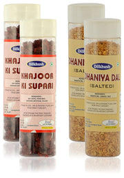 Dilkhush Khajoor Ki Supari and Dhaniya Dal, 600 g (Combo of 4)
