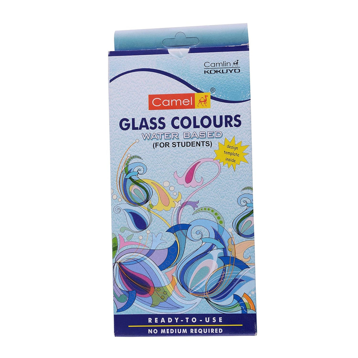 Camel Fabrica Acrylic Ultra Pearl And Metallic Colour Set - Pack Of 20 (White) Water Based Glass Color - 10Ml Each, 6 Shades