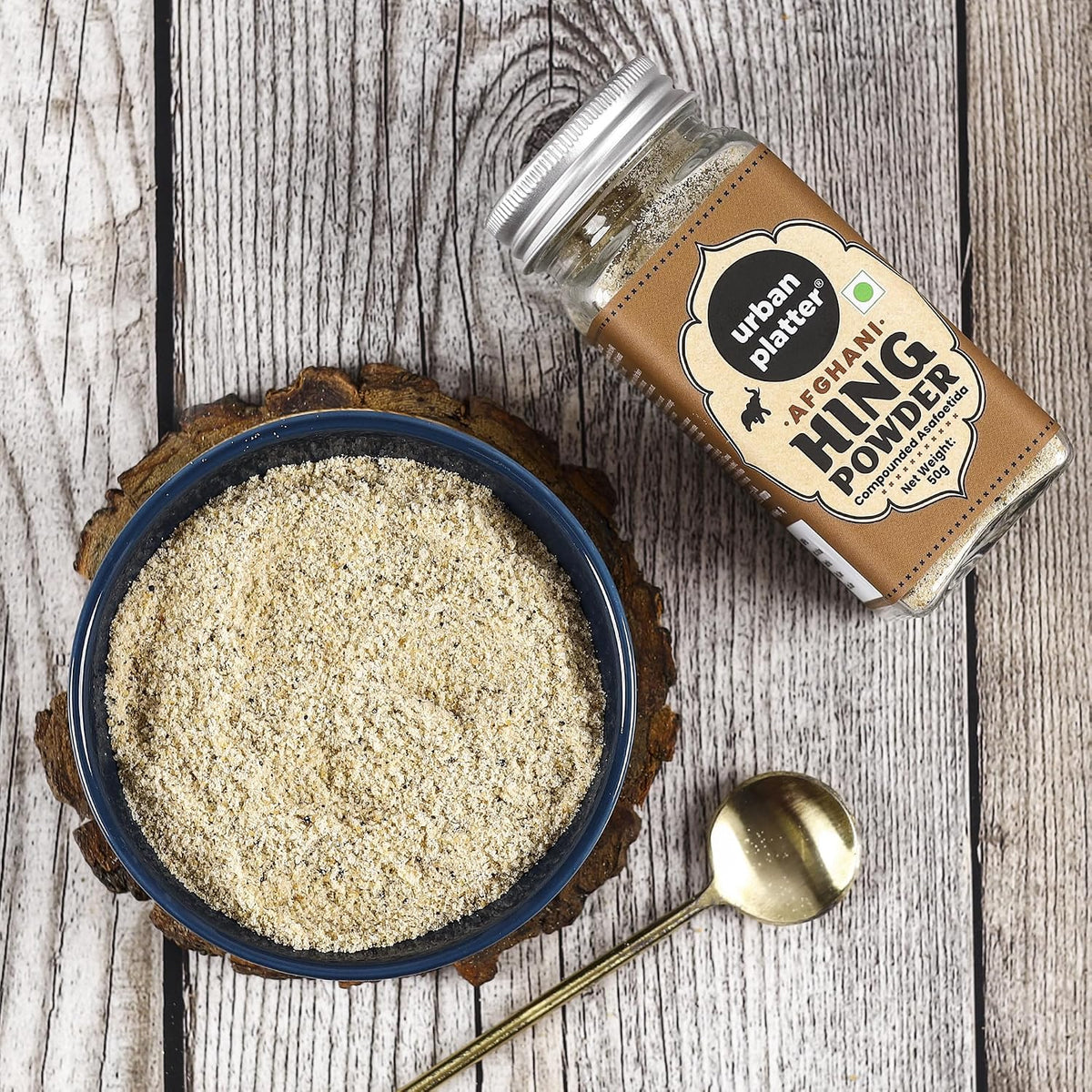 Urban Platter Premium Hing Powder, 50g (Compounded Asafoetida Powder | Tempering Essential | Natural Digestive Aid | Perfect for Daily Cooking)