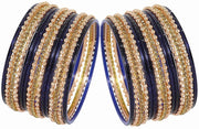 NMII Non-Precious Metal Base Metal With Zircon Gemstone and Linked With Ball Chain and Plane Bangles Set For Women and Girls
