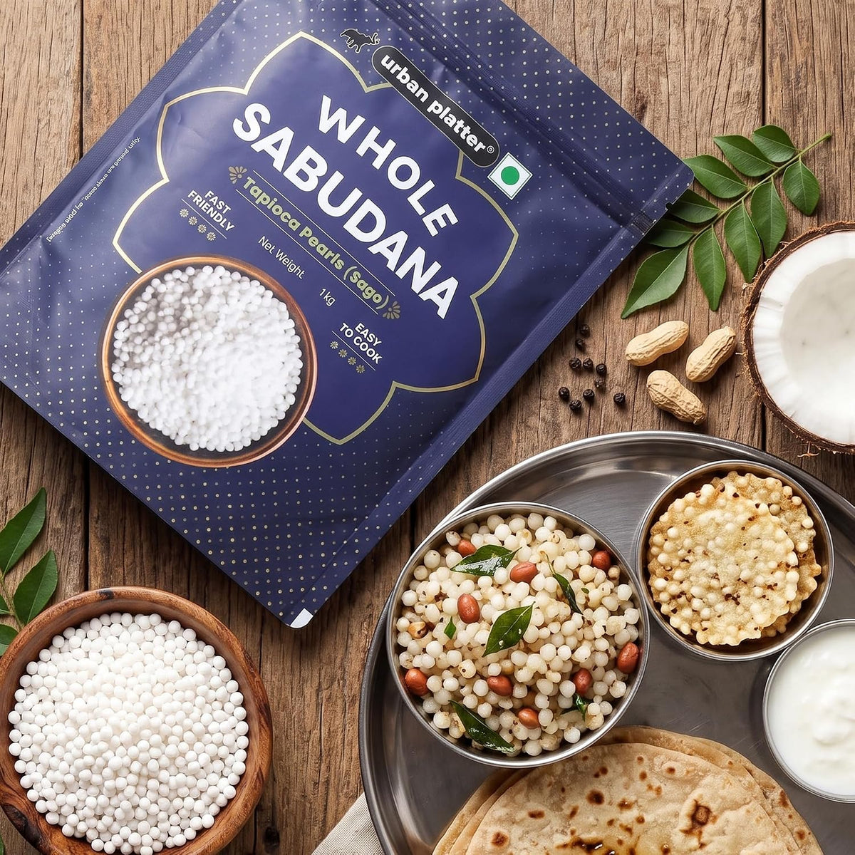 Urban Platter Tapioca Pearls Sabudana Sago, 1000 g