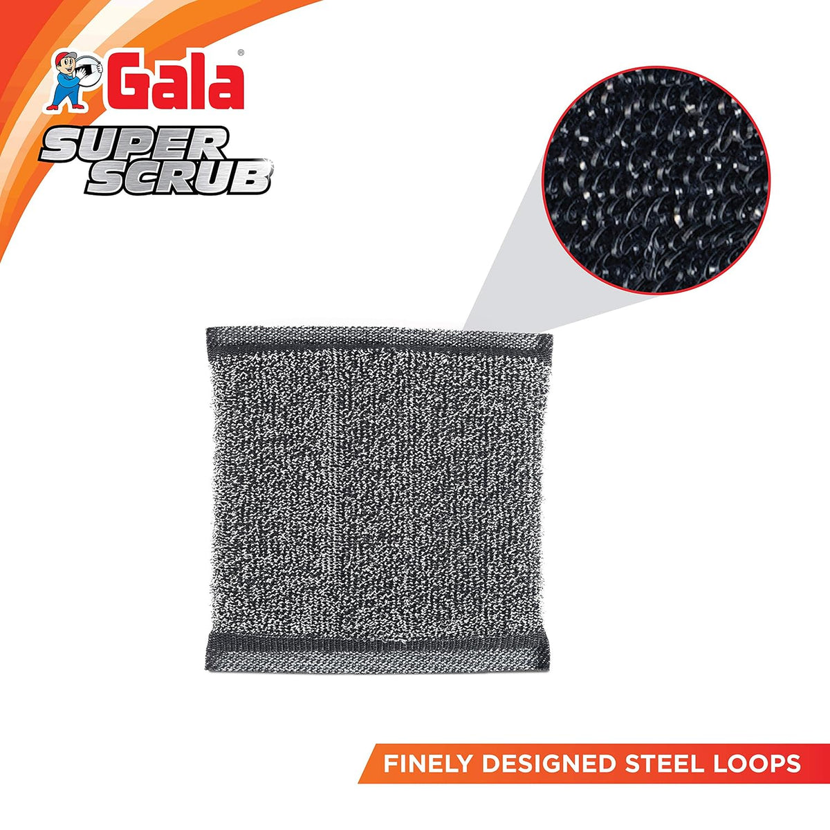 Gala Super Scrub Set (Black, 1 Piece)