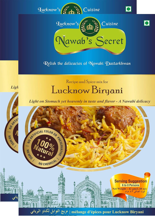 Nawab's Secret Lucknow's Biryani Masala, Pack of 2