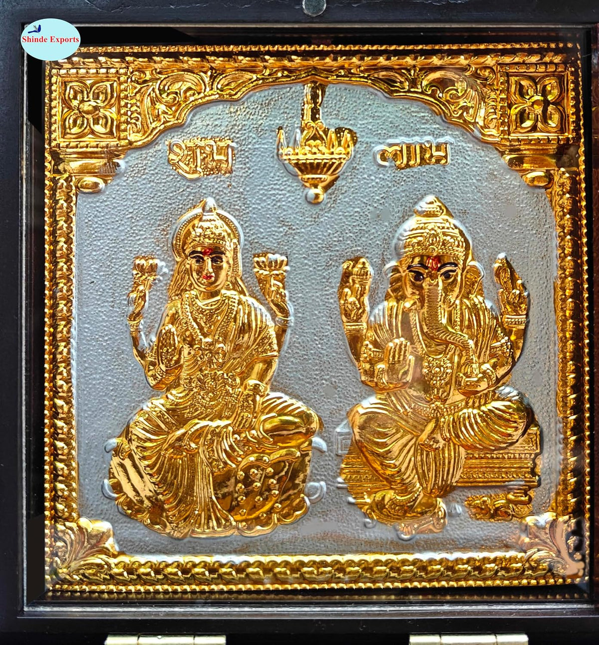 SHINDE EXPORTS Shirdi Sai Baba Charan paduka Gift Box for puja (12x12cm)