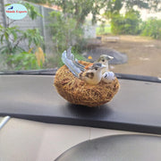 SHINDE EXPORTS Decorative Artificial Birds Nest Hanging Made of Natural Grass Best for Balcony Home Decor and Gifting (Design 12)