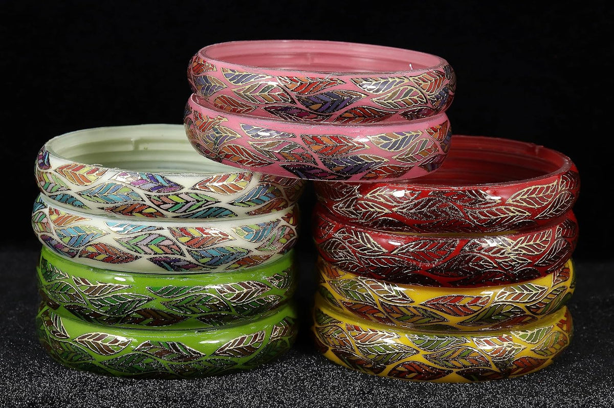 NMII Glass Bangle Set for Women
