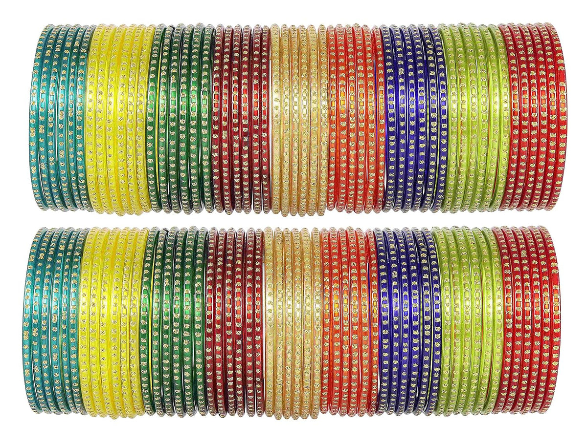 NMII Glass with Plain and Simple Design Glossy Finished Fancy Bangle Set For Women and Girls | Glass Bangles | Stylish Women's Bangles