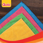 Gala Microfiber Cleaning Cloth/Towels Set of 4 Kitchen Wipes, Microfiber Cloth for car, Bike Cleaning and Home Cleaning, Glass Cleaning Cloth, (Multicolor)