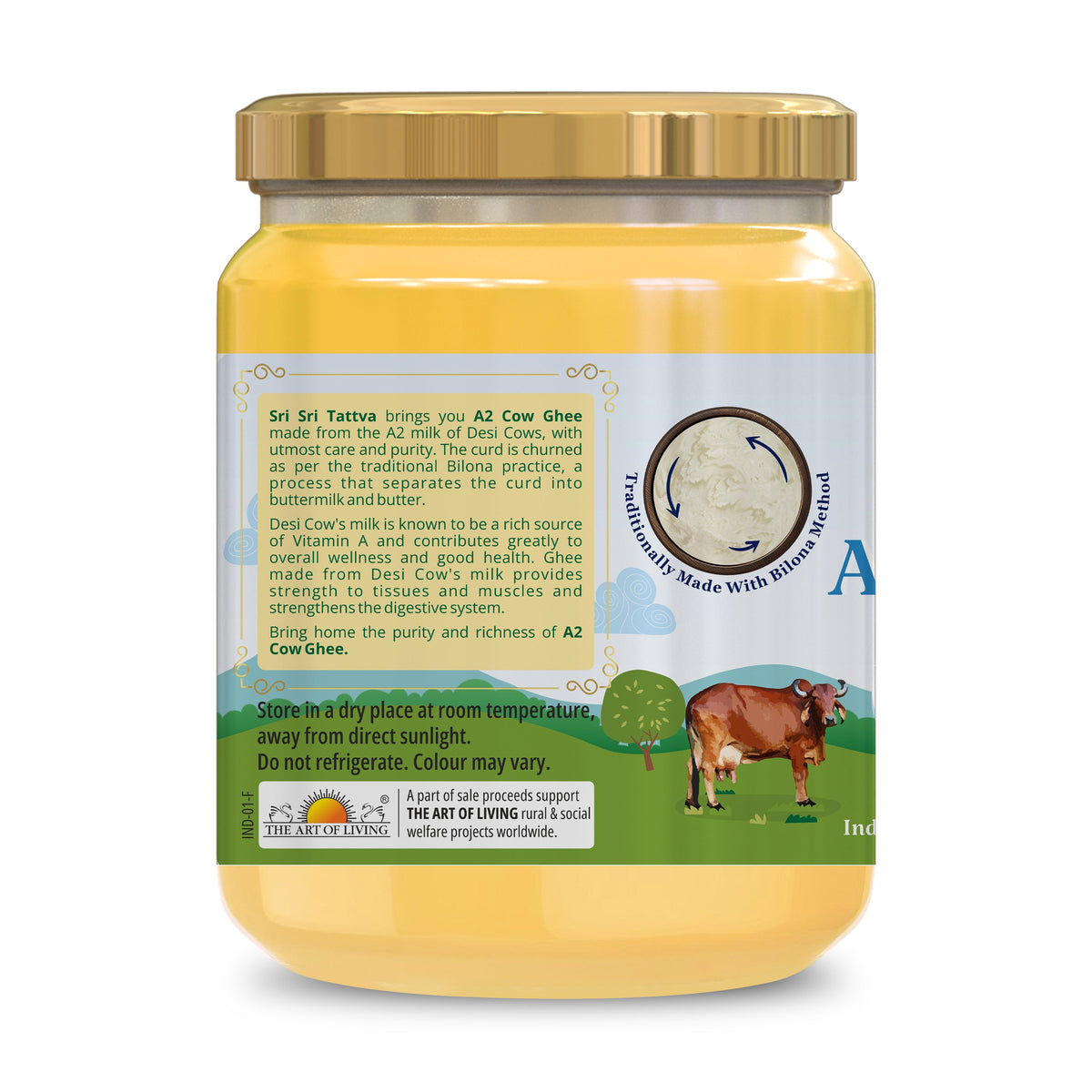 Sri Sri Tattva A2 Cow Ghee, 500 ml