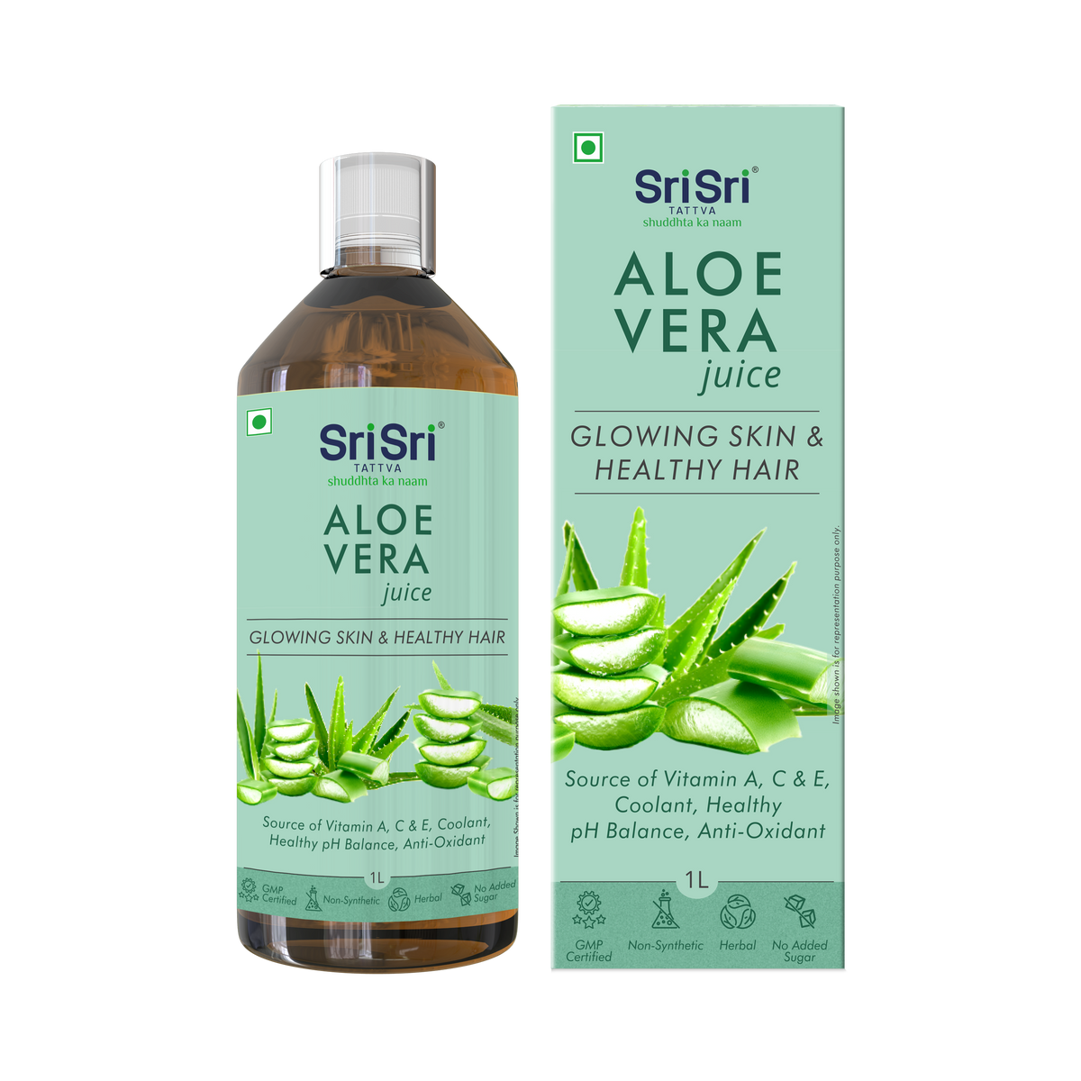 Sri Sri Tattva Aloe Vera Juice | No Added Sugar | 1 L