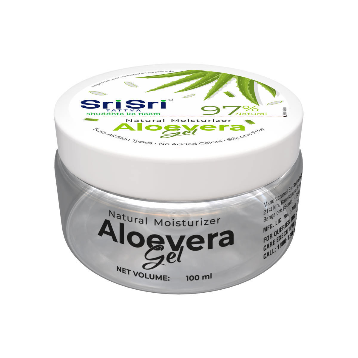 Sri Sri Tattva Aloevera Gel | Natural Moisturizer, Suits all Skin Types | 100 ml
