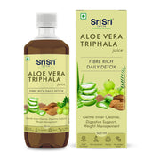 Sri Sri Tattva Aloe Vera Triphala Juice - Fibre Rich Daily Detox | Gentle Inner Cleanse, Digestive Support, Weight Management | No Added Sugar | 500 ml