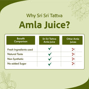 Sri Sri Tattva Amla Juice - Energise With Vitamin C | Rejuvenator, Immunity Builder, Antioxidant | No Added Sugar | 1 L