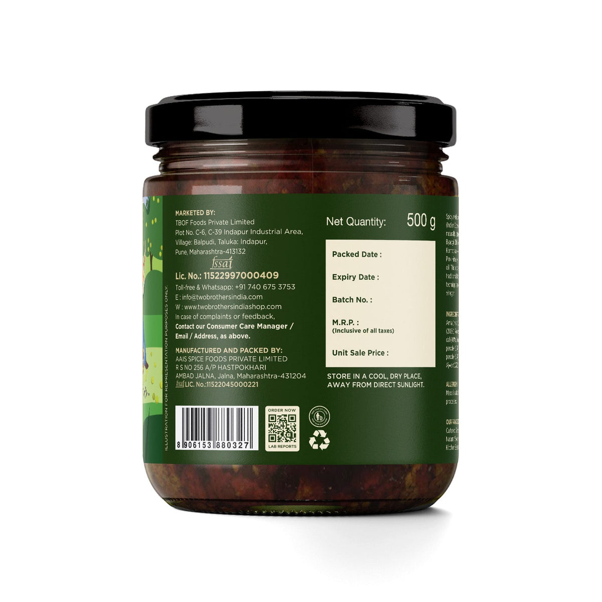 Two Brothers Organic Farms Spicy Amla Pickle