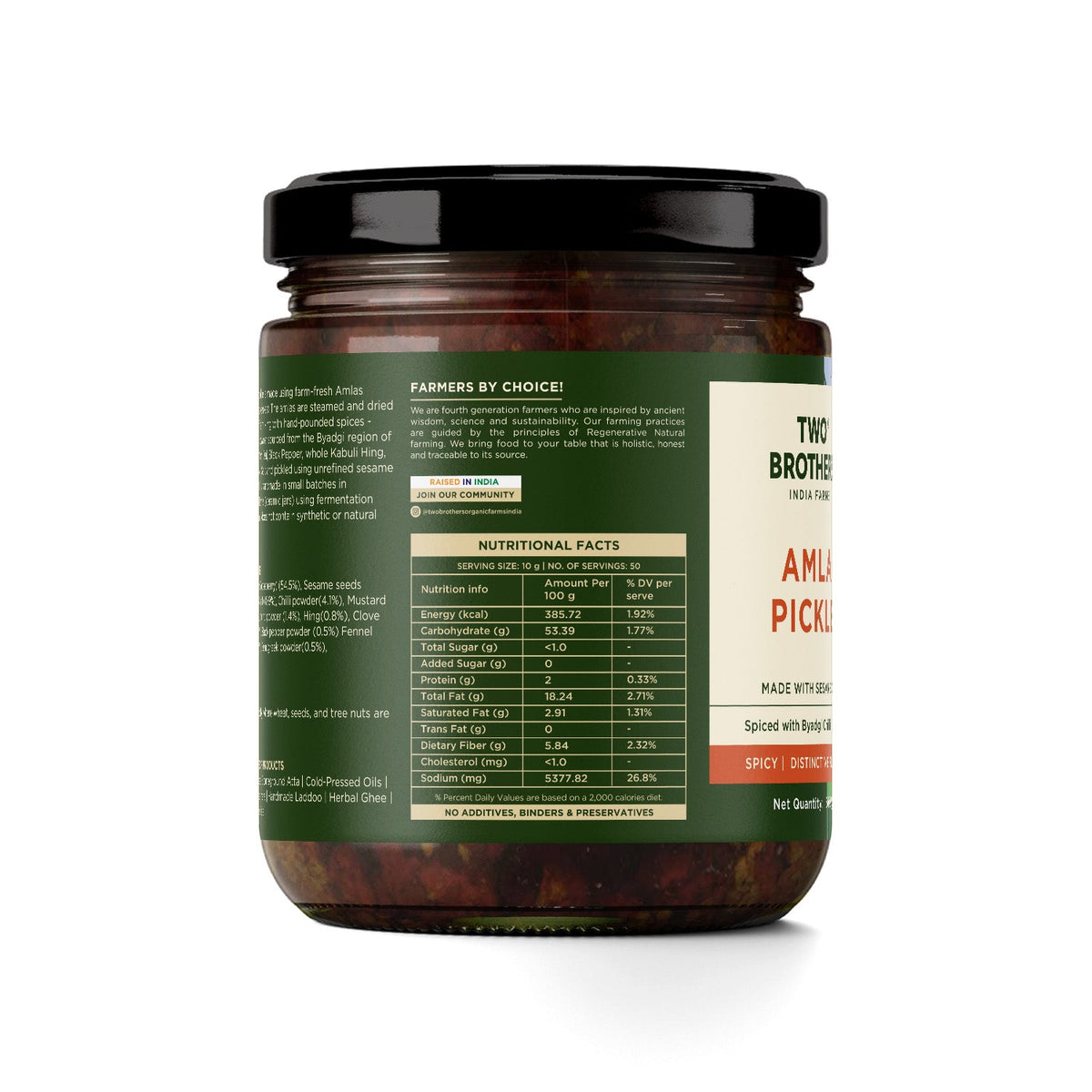 Two Brothers Organic Farms Spicy Amla Pickle