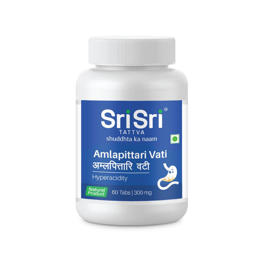 Sri Sri Tattva Amlapittari Vati - Hyperacidity | For Relief From Heart Burn & Acid Peptic Disorders | Amalaki |Natural Product | 60 Tabs, 300 mg