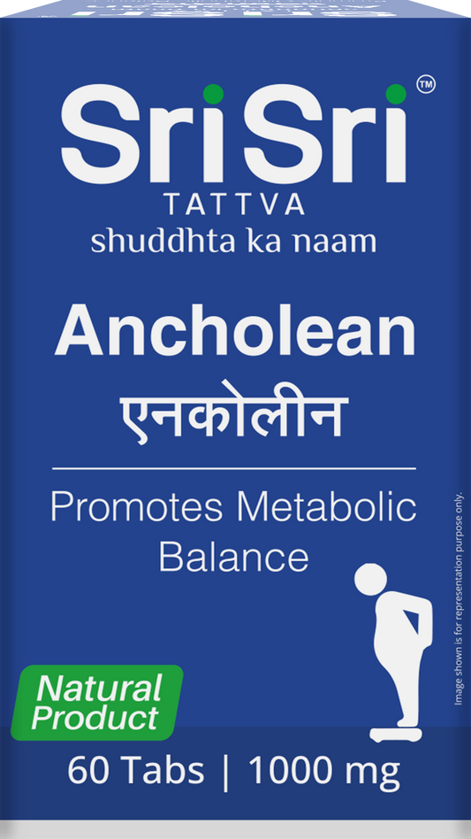 Sri Sri Tattva Ancholean - Promotes Metabolic Balance | 60 Tabs, 1000 mg