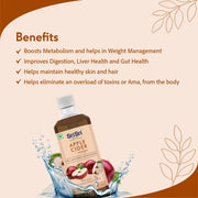 Sri Sri Tattva Apple Cider Vinegar - Raw, Unfiltered, Unpasteurized | Manage Your Weight Naturally | 500 ml