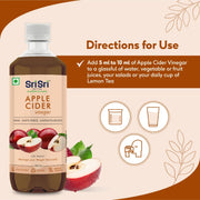 Sri Sri Tattva Apple Cider Vinegar - Raw, Unfiltered, Unpasteurized | Manage Your Weight Naturally | 500 ml