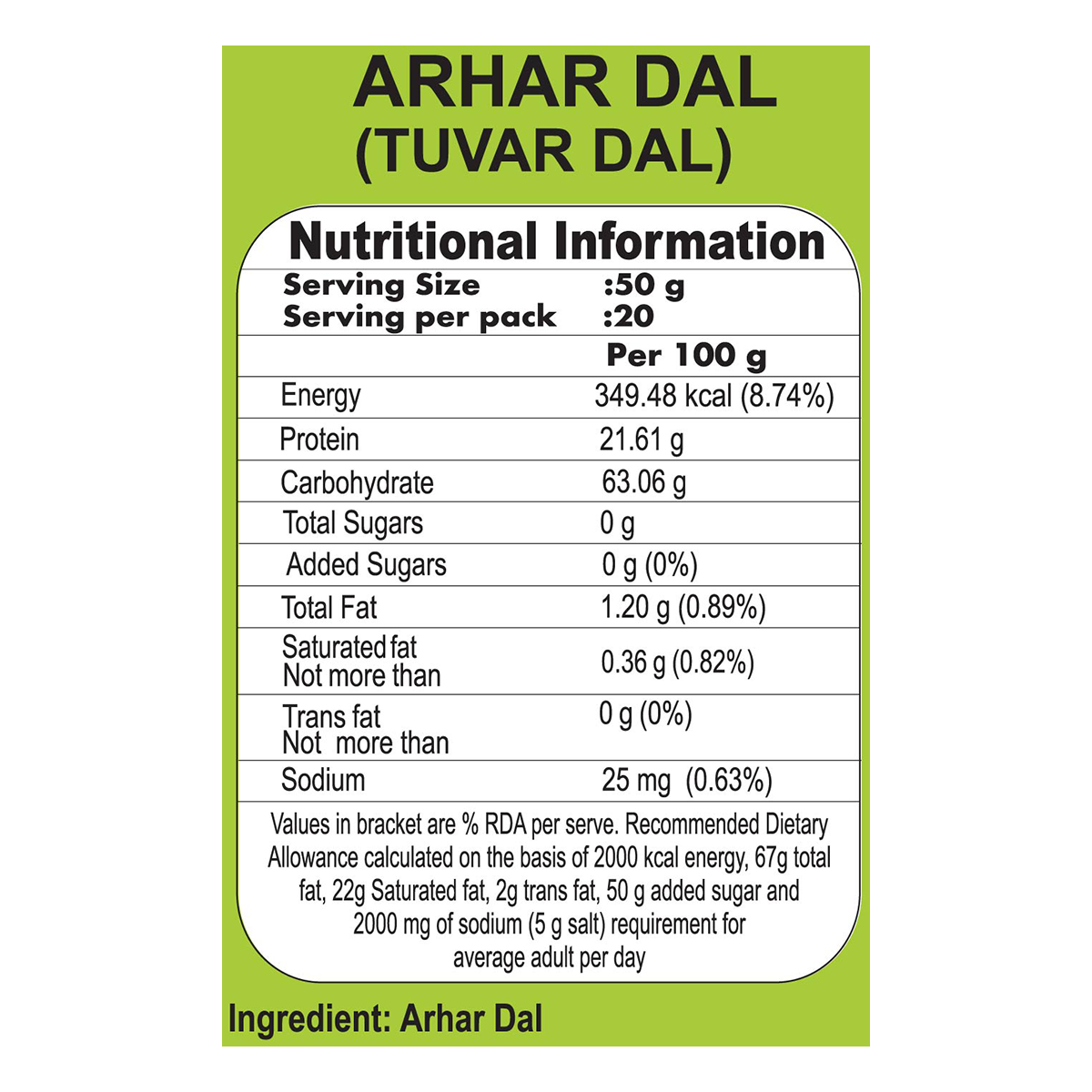 Patanjali Unpolished Arhar Dal (Tuvar Dal)