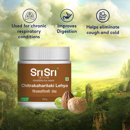 Sri Sri Tattva Chitrakaharitaki Lehya - Respiratory Diseases, 150 g