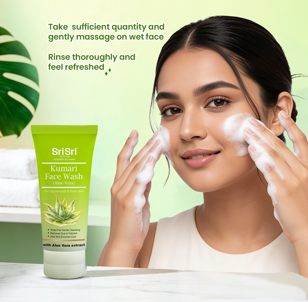 Sri Sri Tattva Kumari Face Wash - For Rejuvenated & Fresh Skin, 100 ml