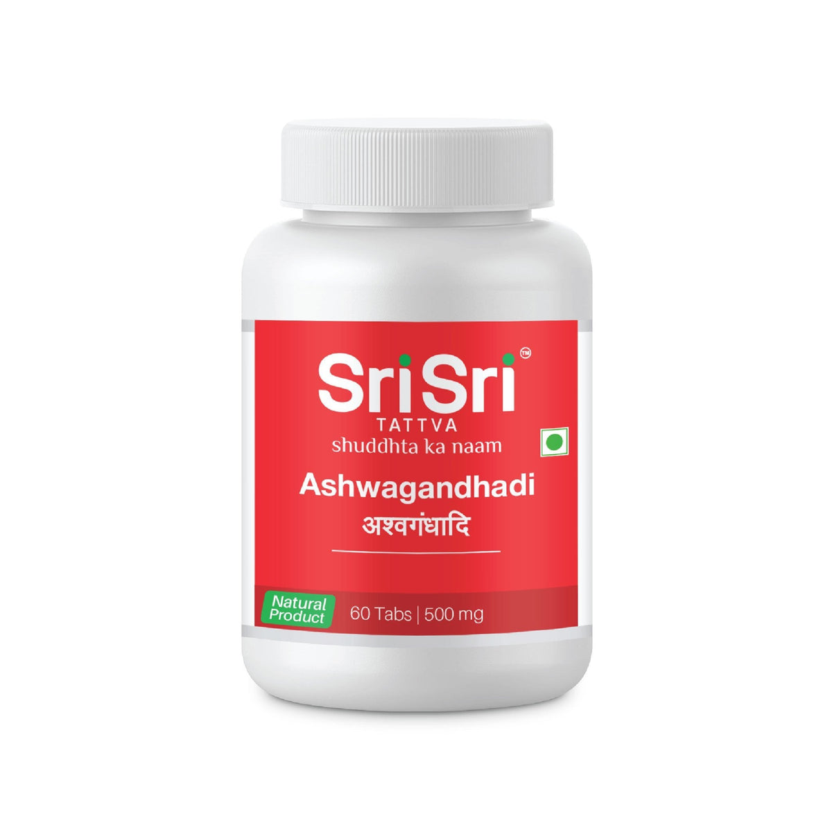Sri Sri Tattva Ashwagandhadi Tablet - Vata Rogas, 60 Tabs | 500 mg