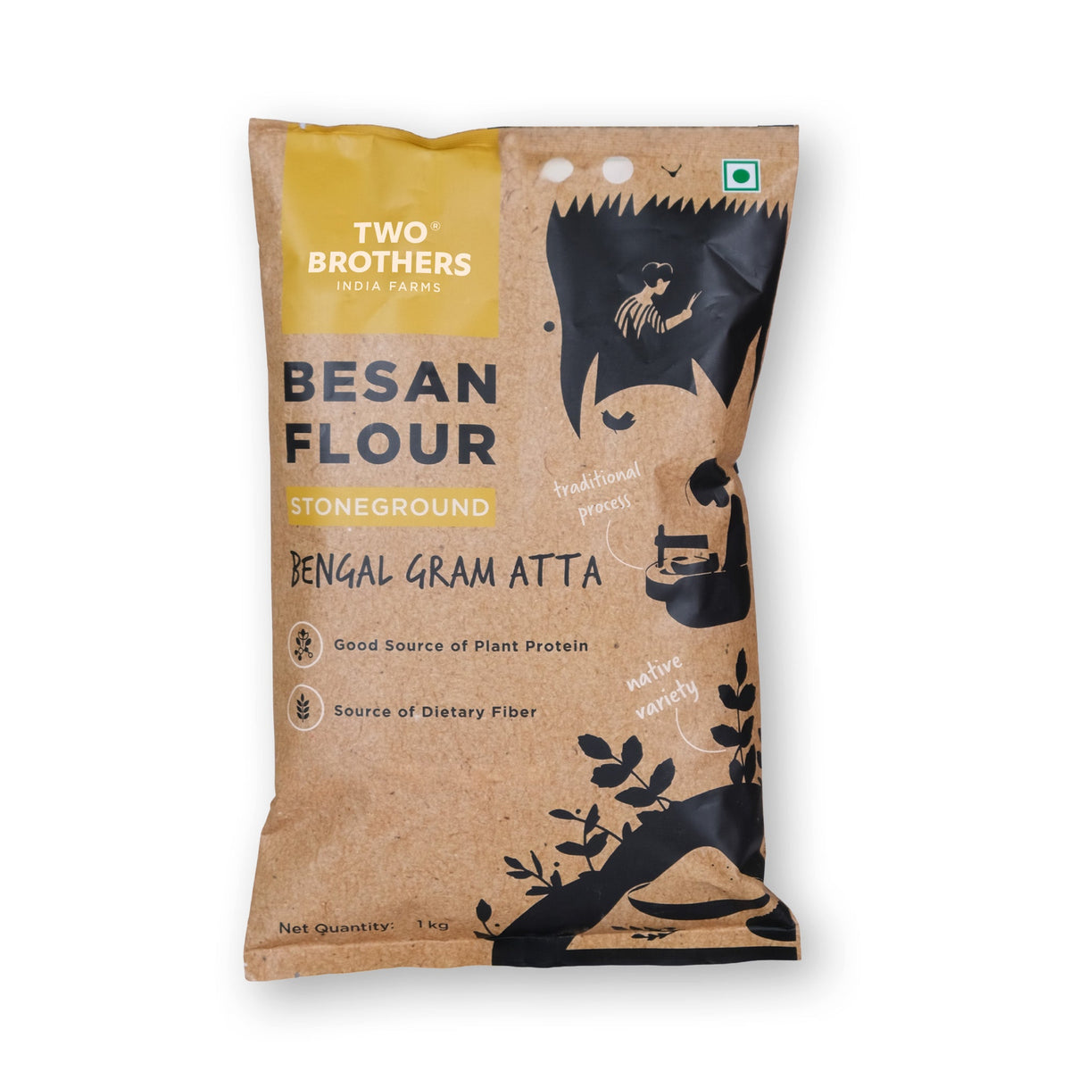 Two Brothers Organic Farms Besan Flour | Gram Flour