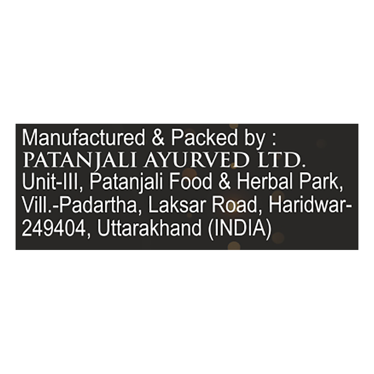 Patanjali Aastha Black Pearl Dhoop -20 N