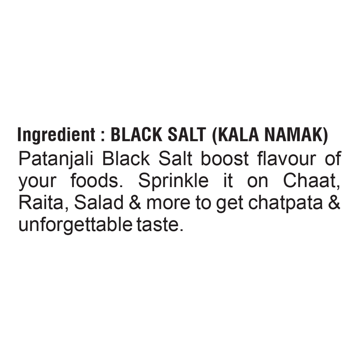Patanjali Kala Namak (Black Salt)