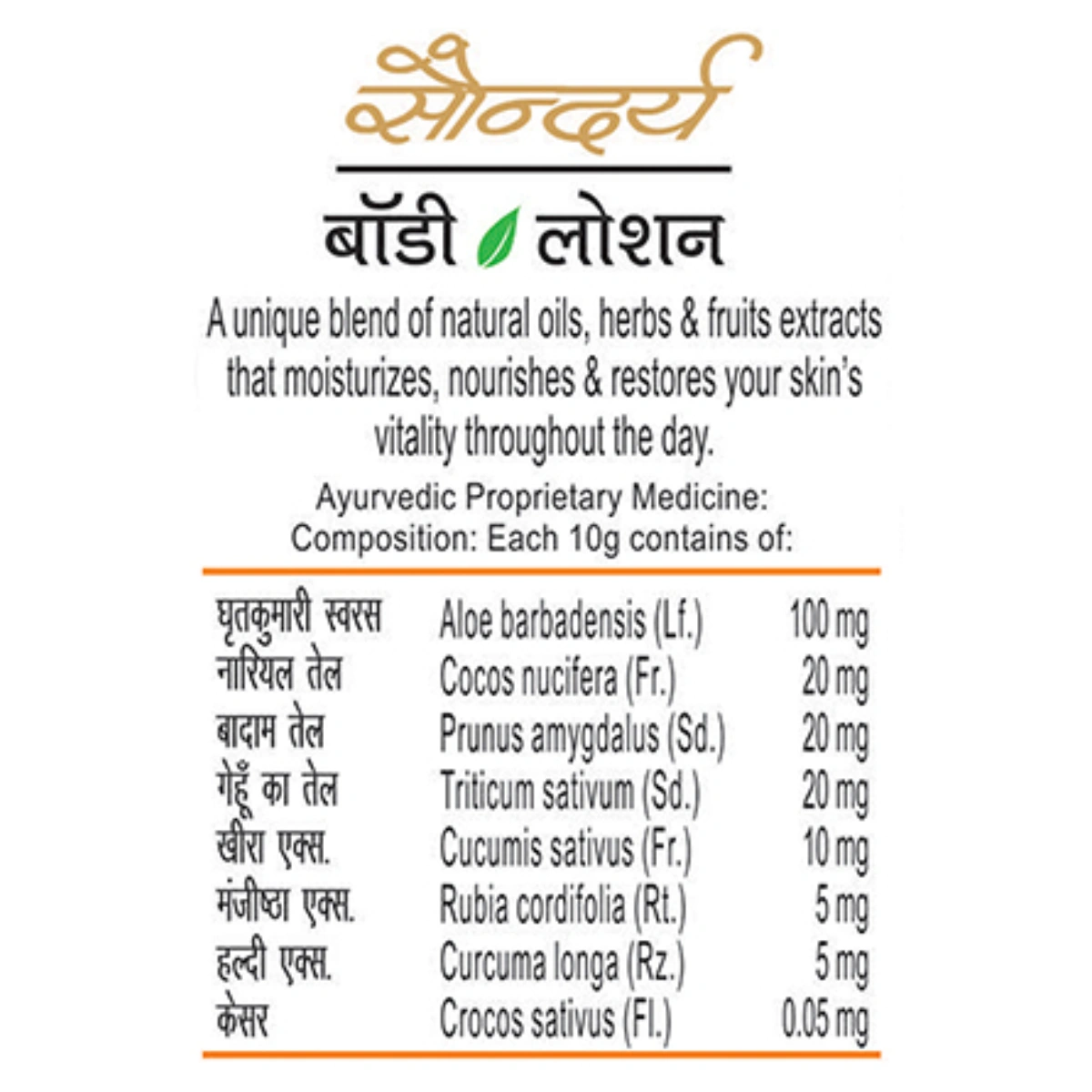 Patanjali Saundarya Body Lotion (B)